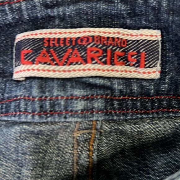 Vtg~Z Cavaricci Jeans~Select Brand~ Denim Crop Pants~Size 9 - Picture 13 of 14